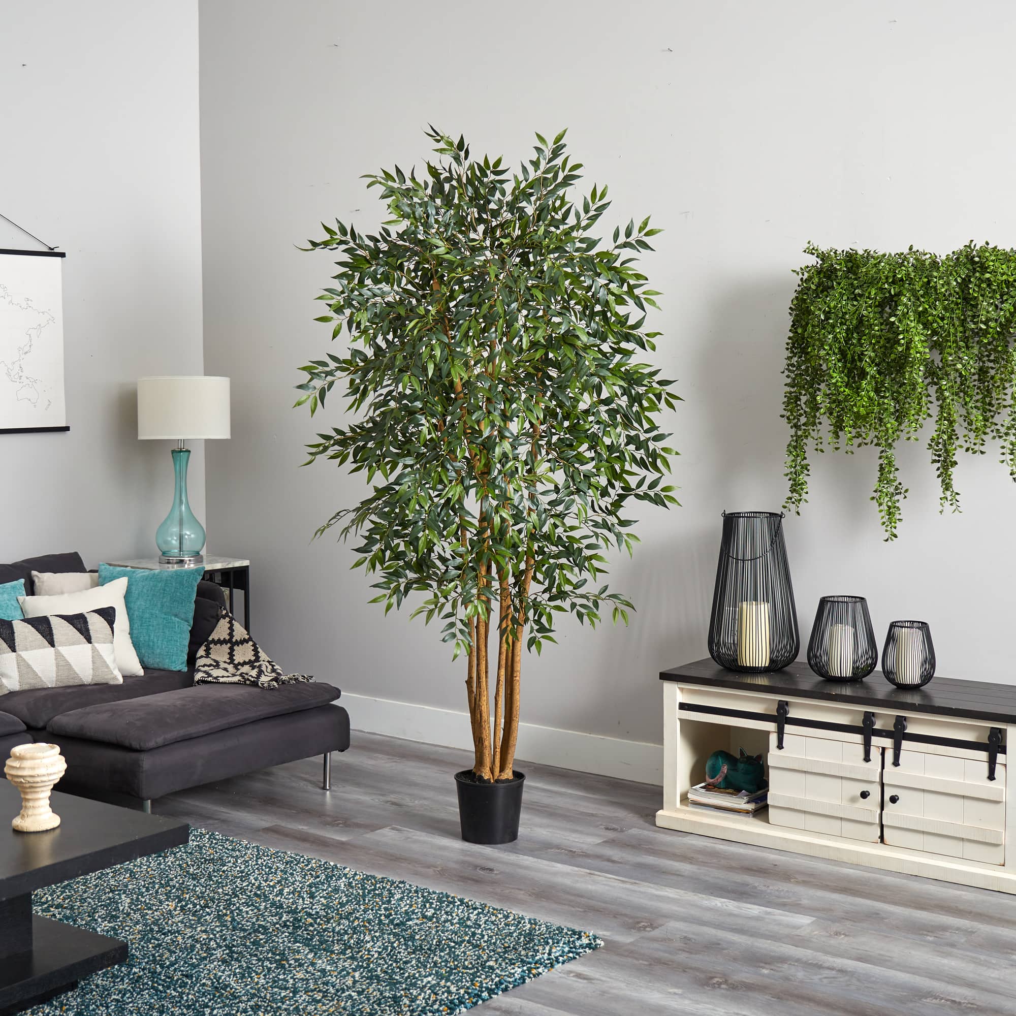 6ft. Potted Smilax Silk Tree